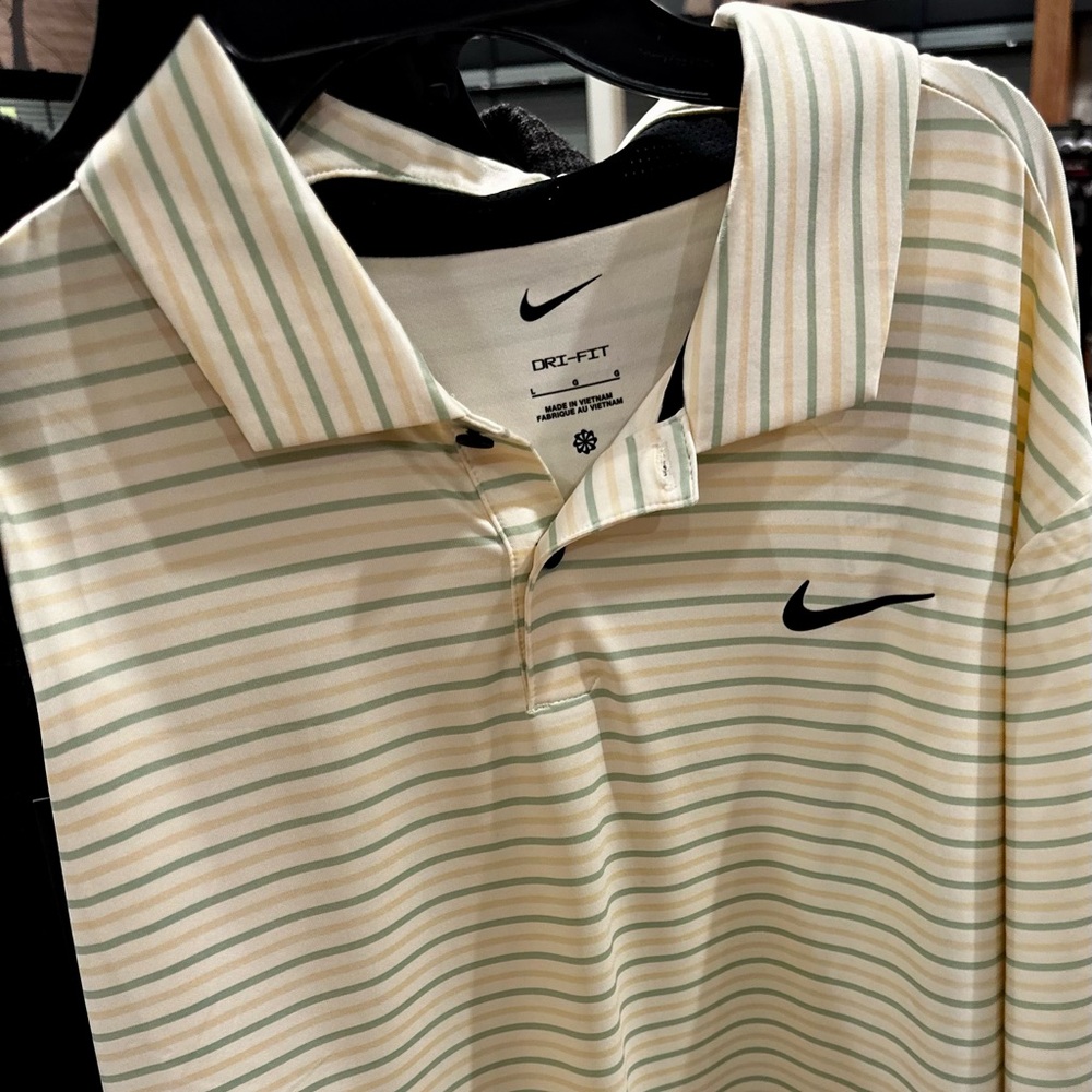 Nike Men's Dri-FIT Tour Striped Polo Men's size Large L NWT - Picture 4 of 5